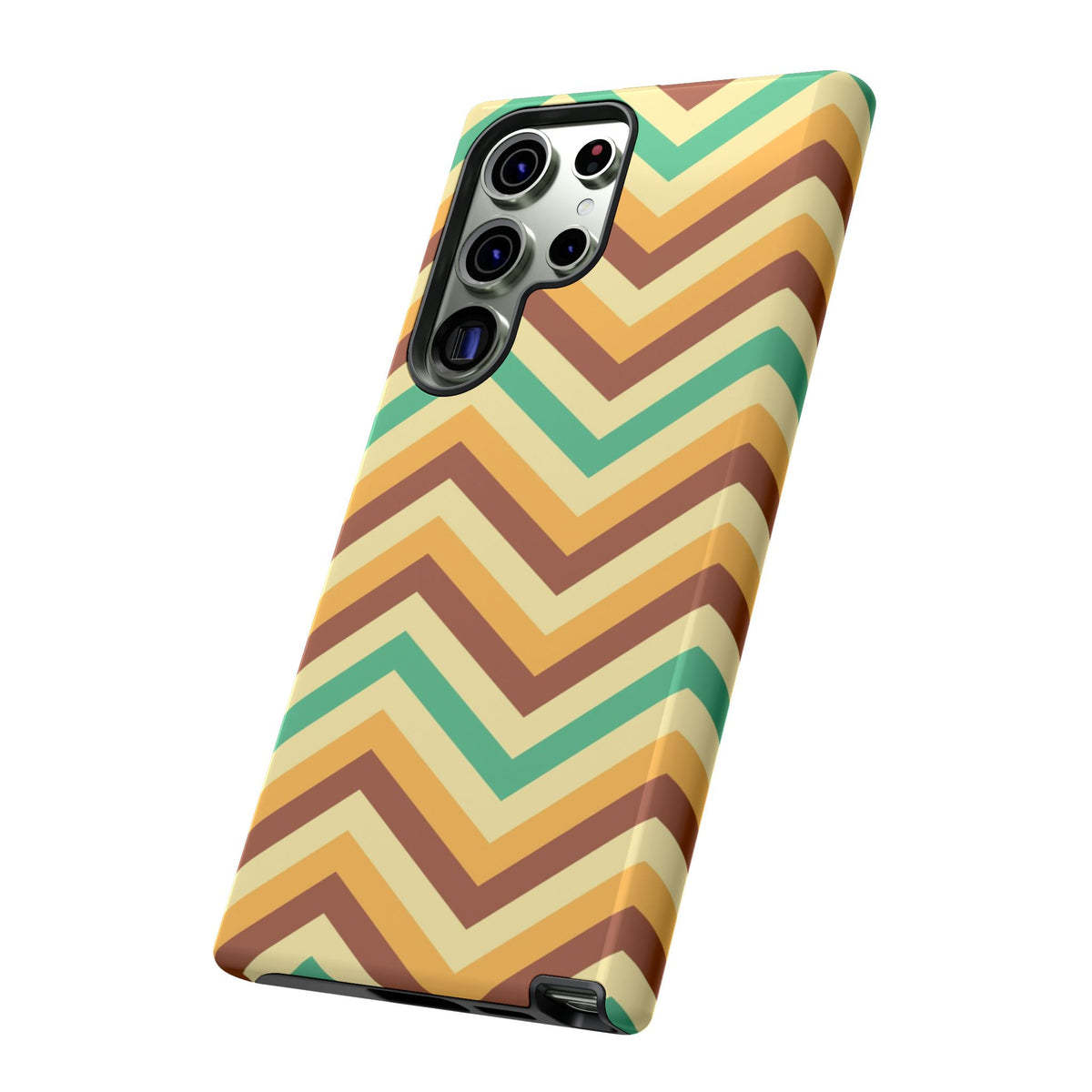 Zig Zags - Brown/Green
