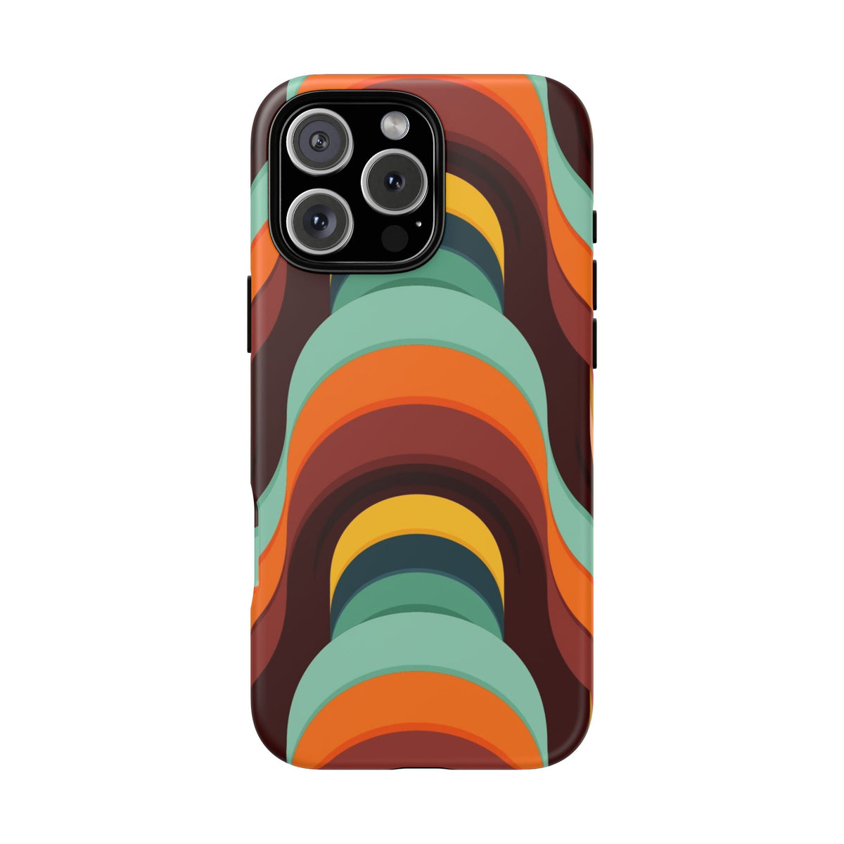 60's Wallpaper - Orange/Blue