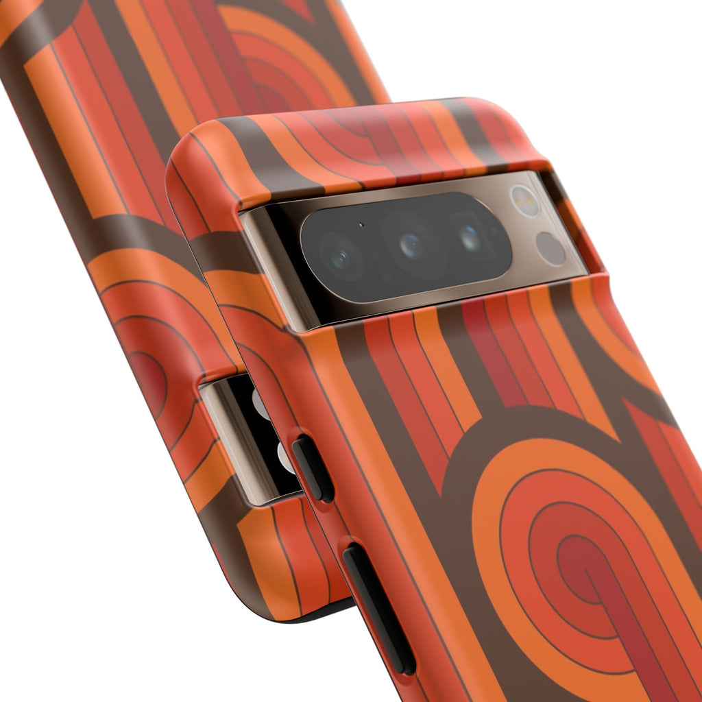 60's Wallpaper - Orange/Brown