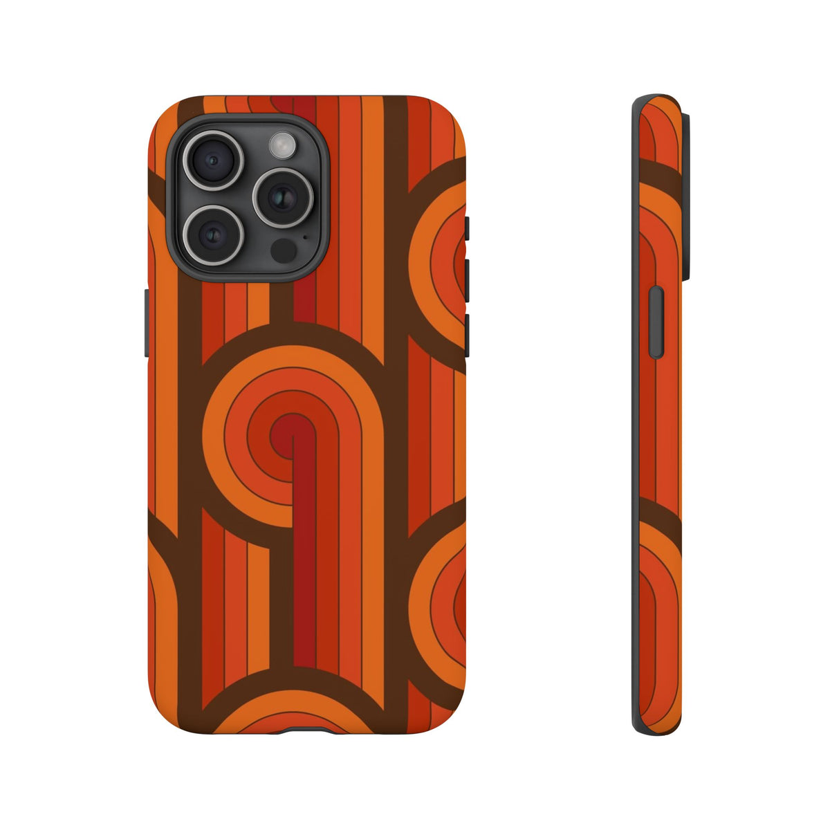 60's Wallpaper - Orange/Brown