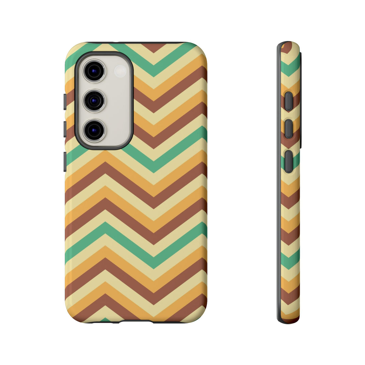 Zig Zags - Brown/Green