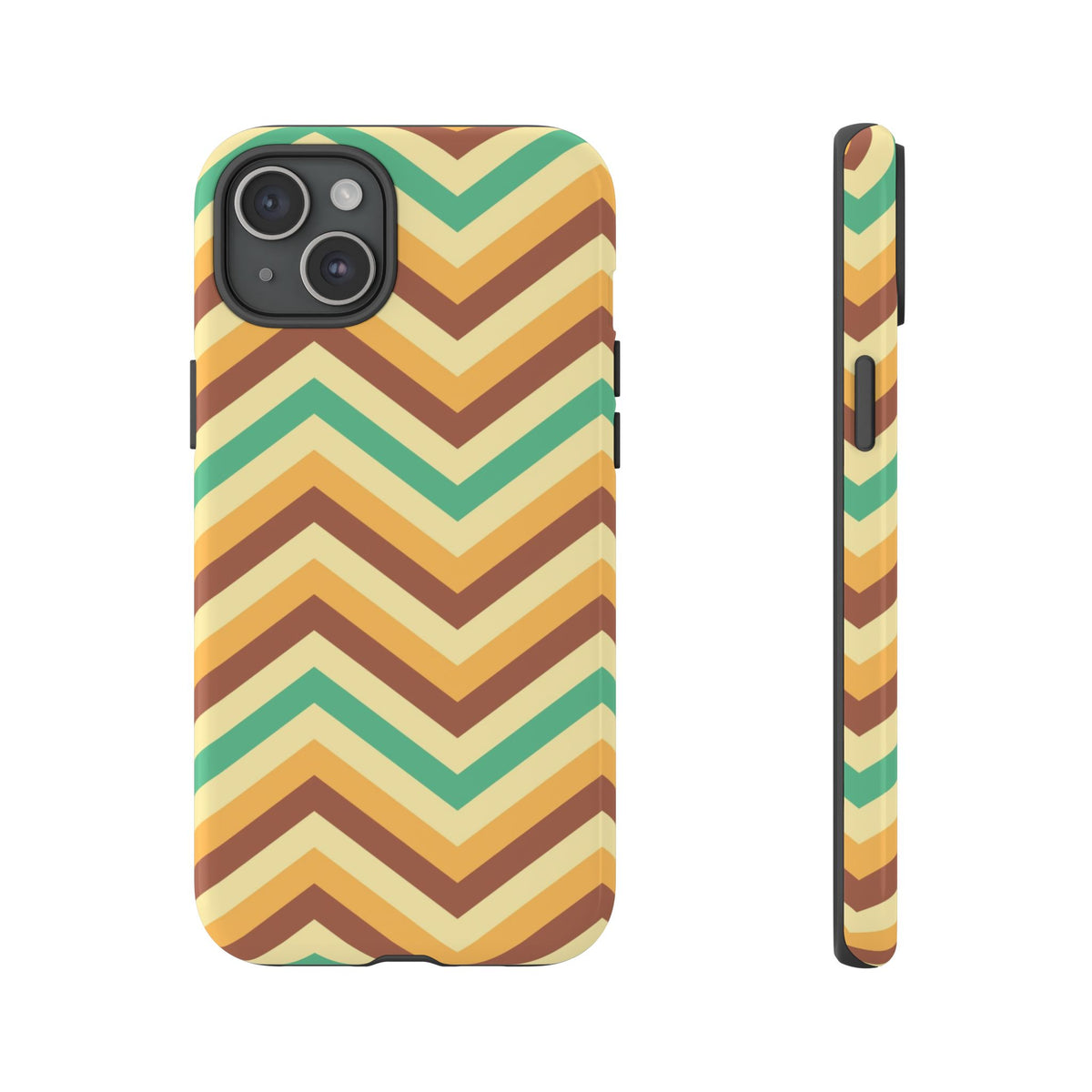 Zig Zags - Brown/Green