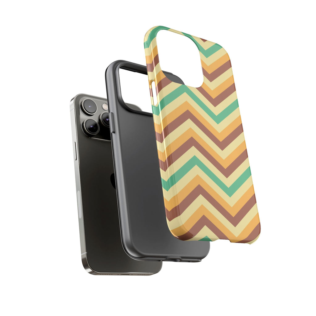 Zig Zags - Brown/Green