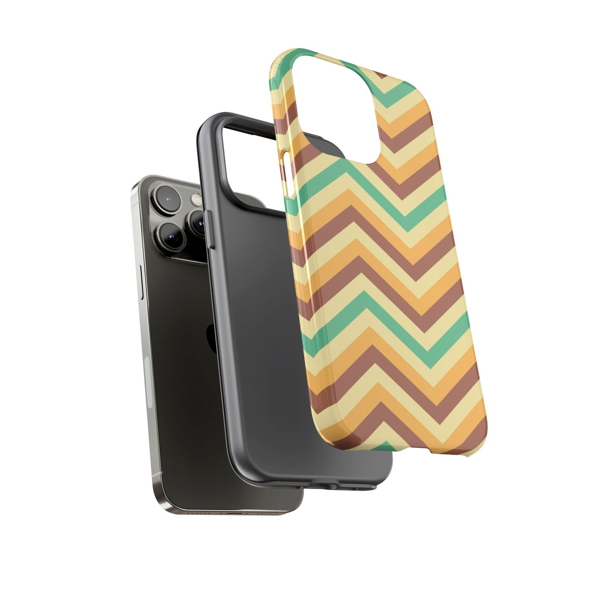 Zig Zags - Brown/Green