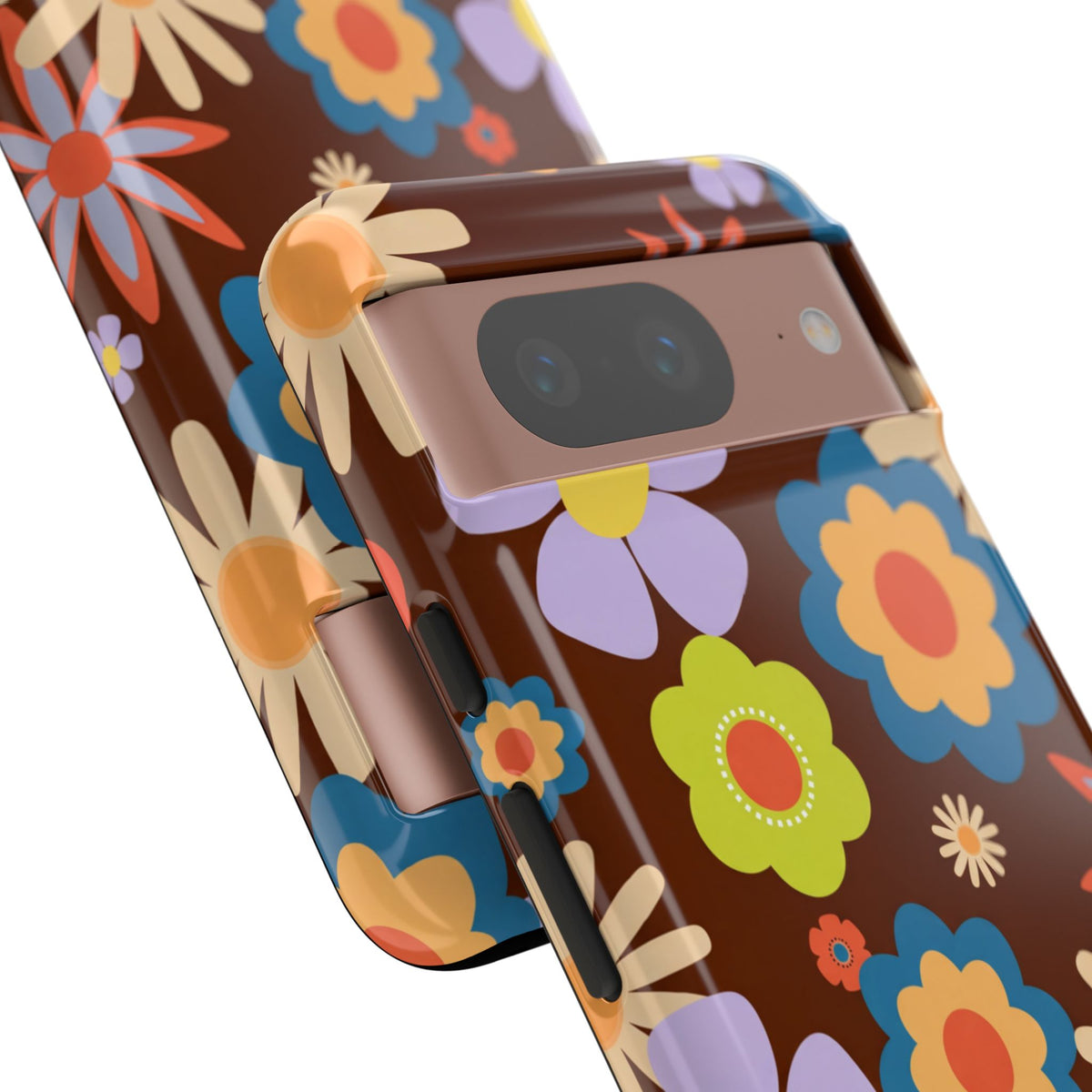 Flowers - Brown/Blue