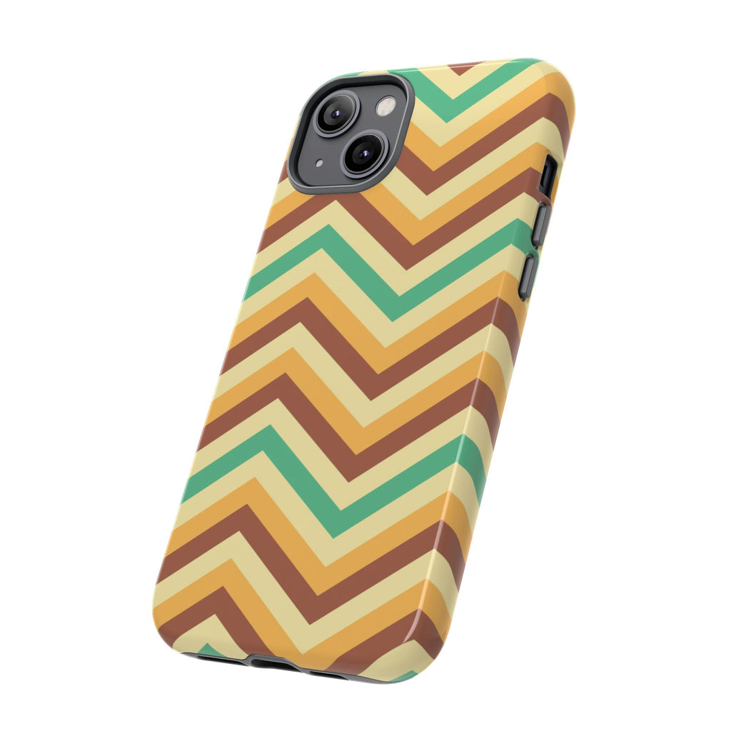Zig Zags - Brown/Green