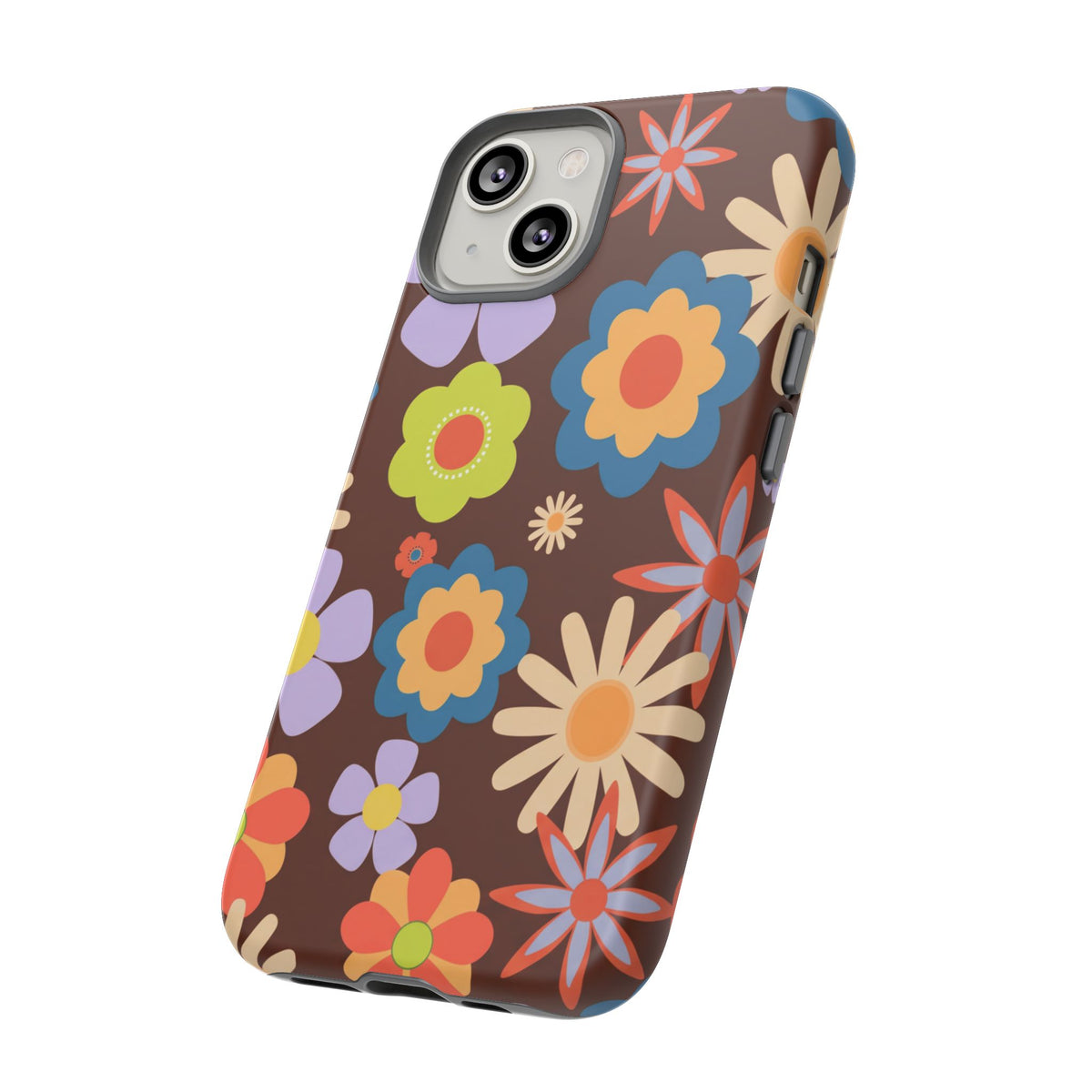Flowers - Brown/Blue
