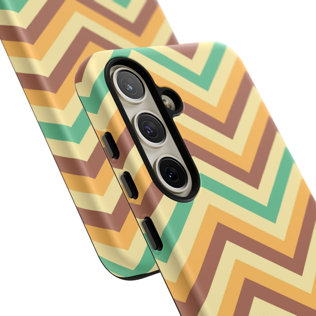 Zig Zags - Brown/Green