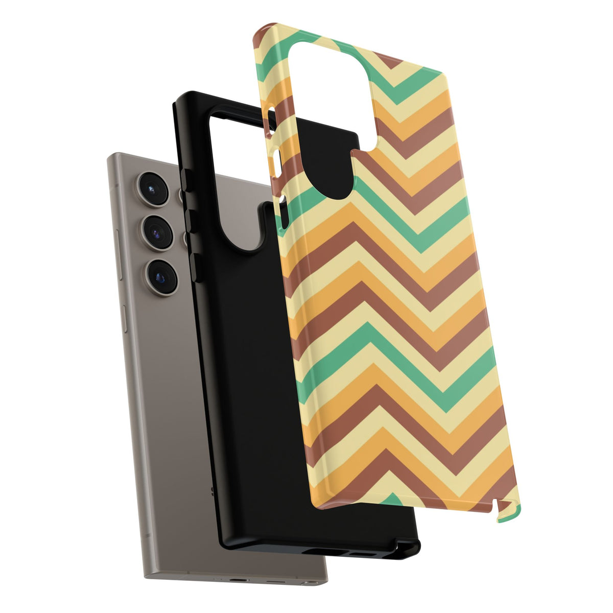 Zig Zags - Brown/Green