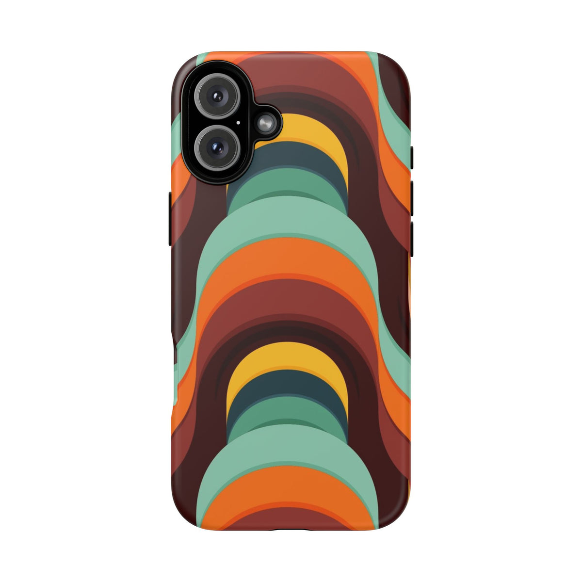 60's Wallpaper - Orange/Blue