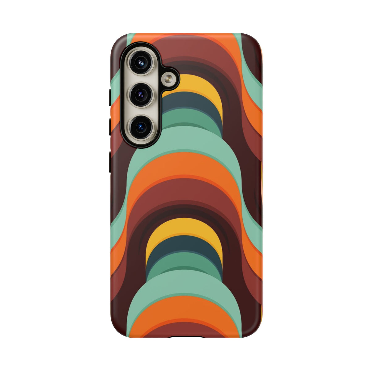 60's Wallpaper - Orange/Blue