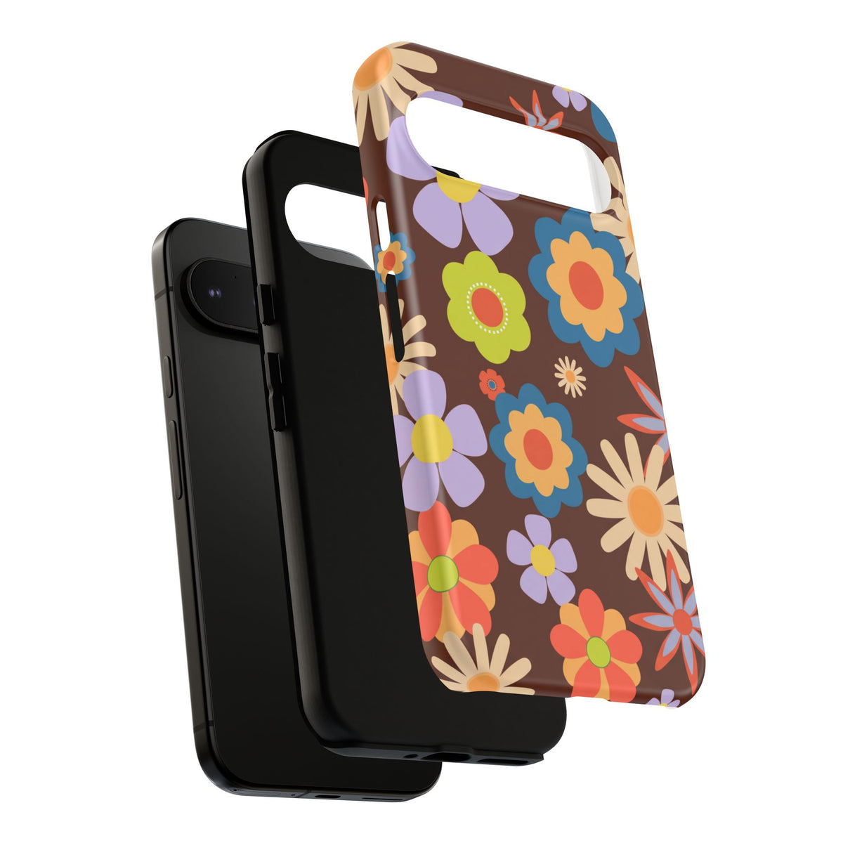 Flowers - Brown/Blue