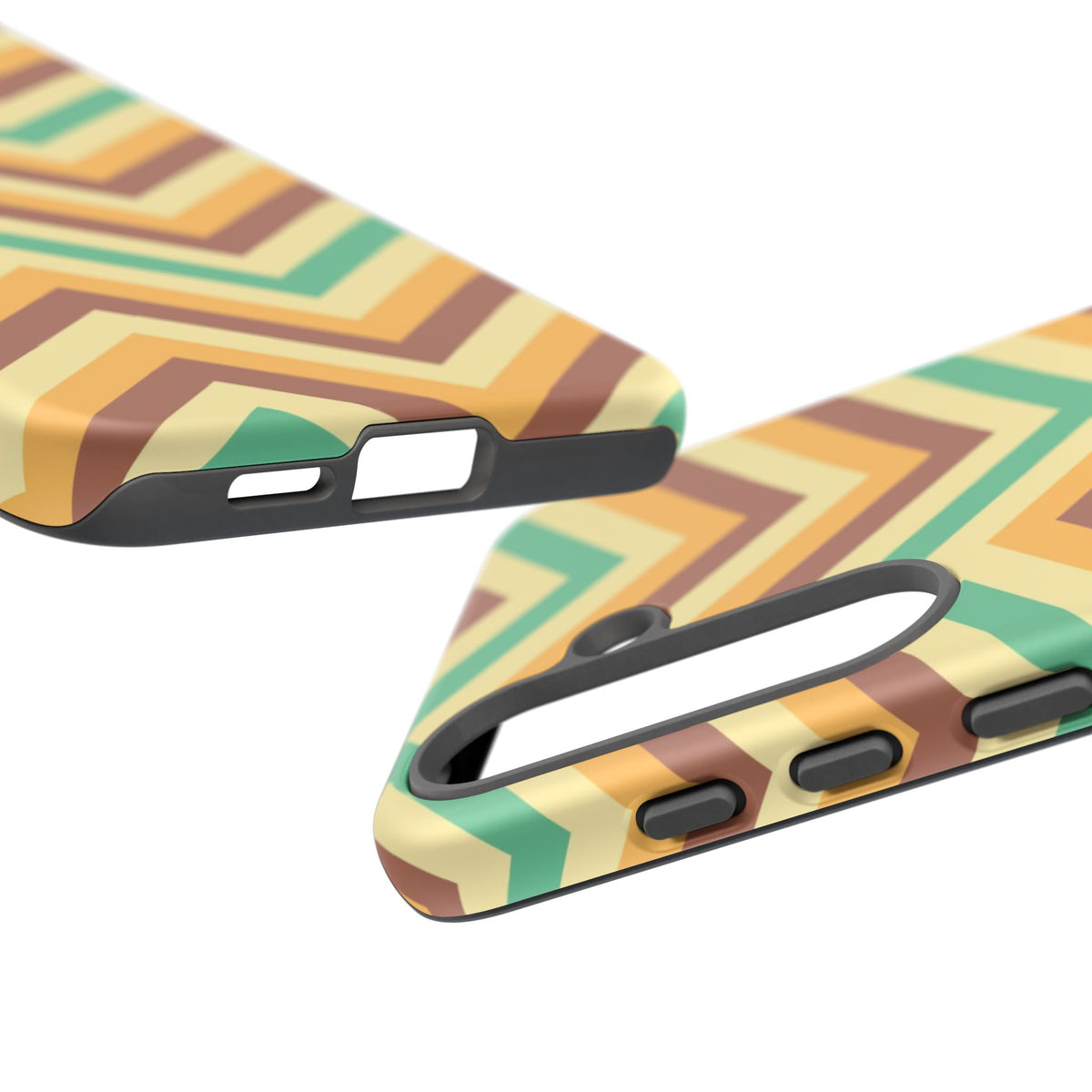 Zig Zags - Brown/Green