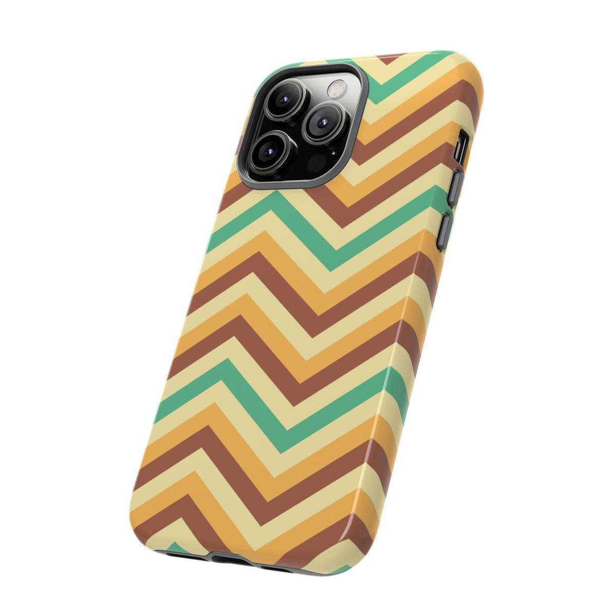 Zig Zags - Brown/Green