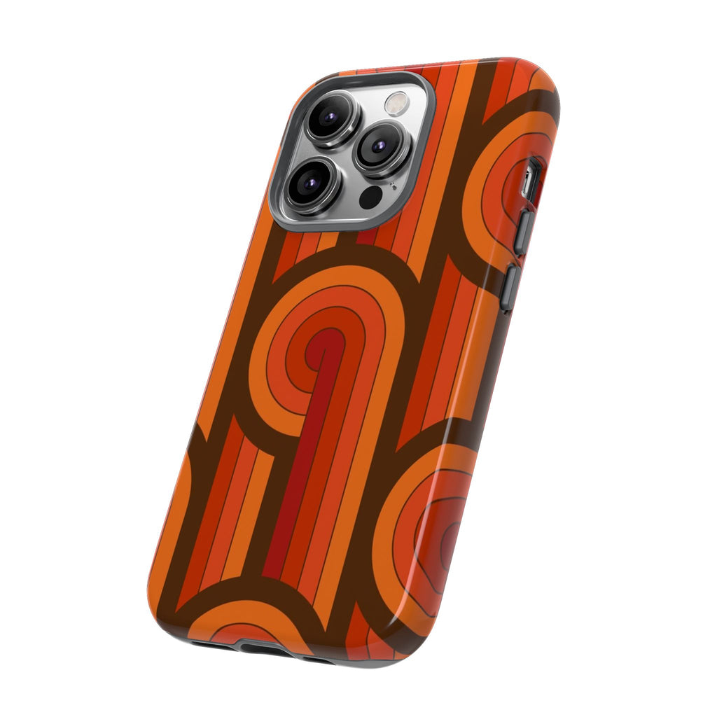 60's Wallpaper - Orange/Brown