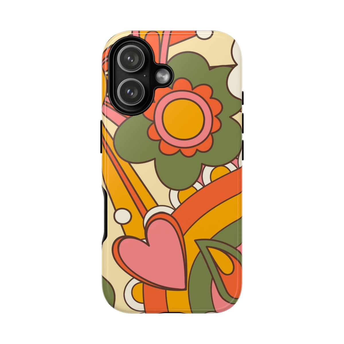 60's Wallpaper - Pink/Green