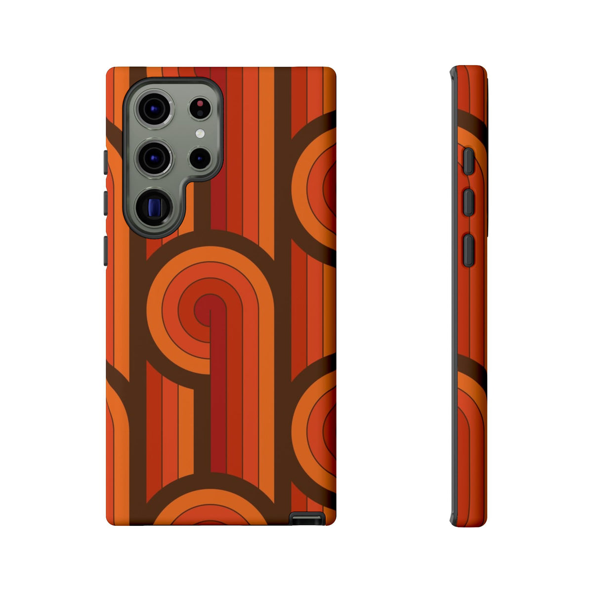 60's Wallpaper - Orange/Brown