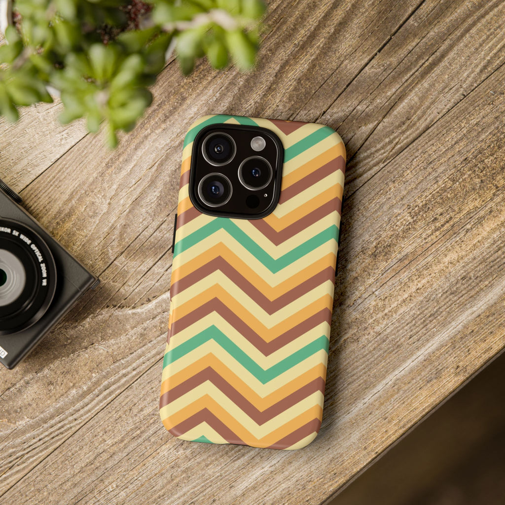 Zig Zags - Brown/Green