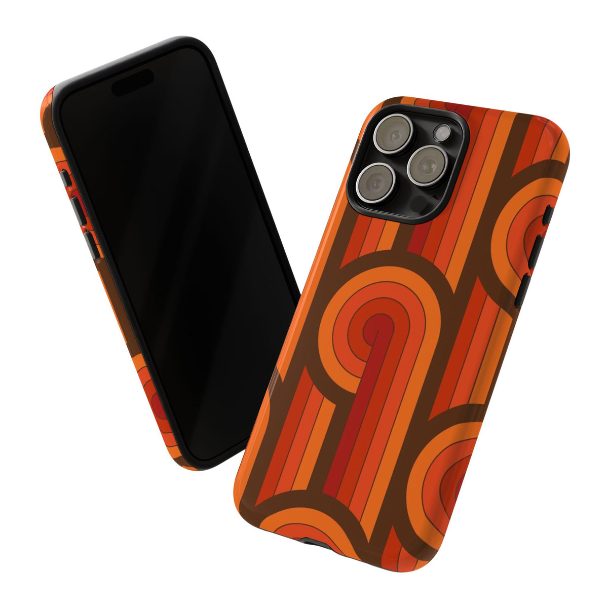 60's Wallpaper - Orange/Brown