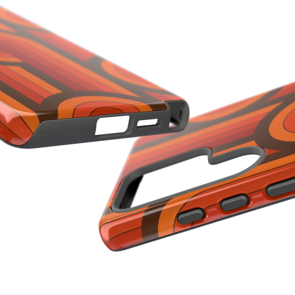 60's Wallpaper - Orange/Brown