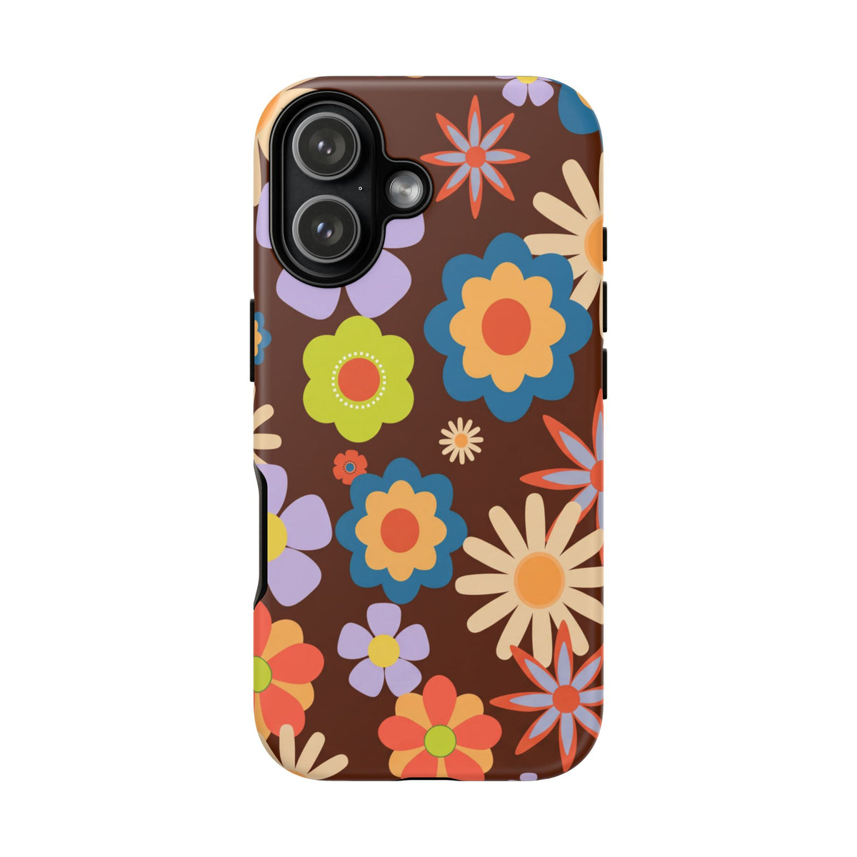 Flowers - Brown/Blue