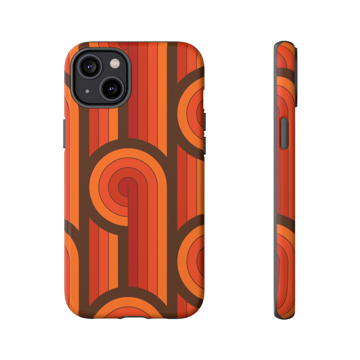 60's Wallpaper - Orange/Brown
