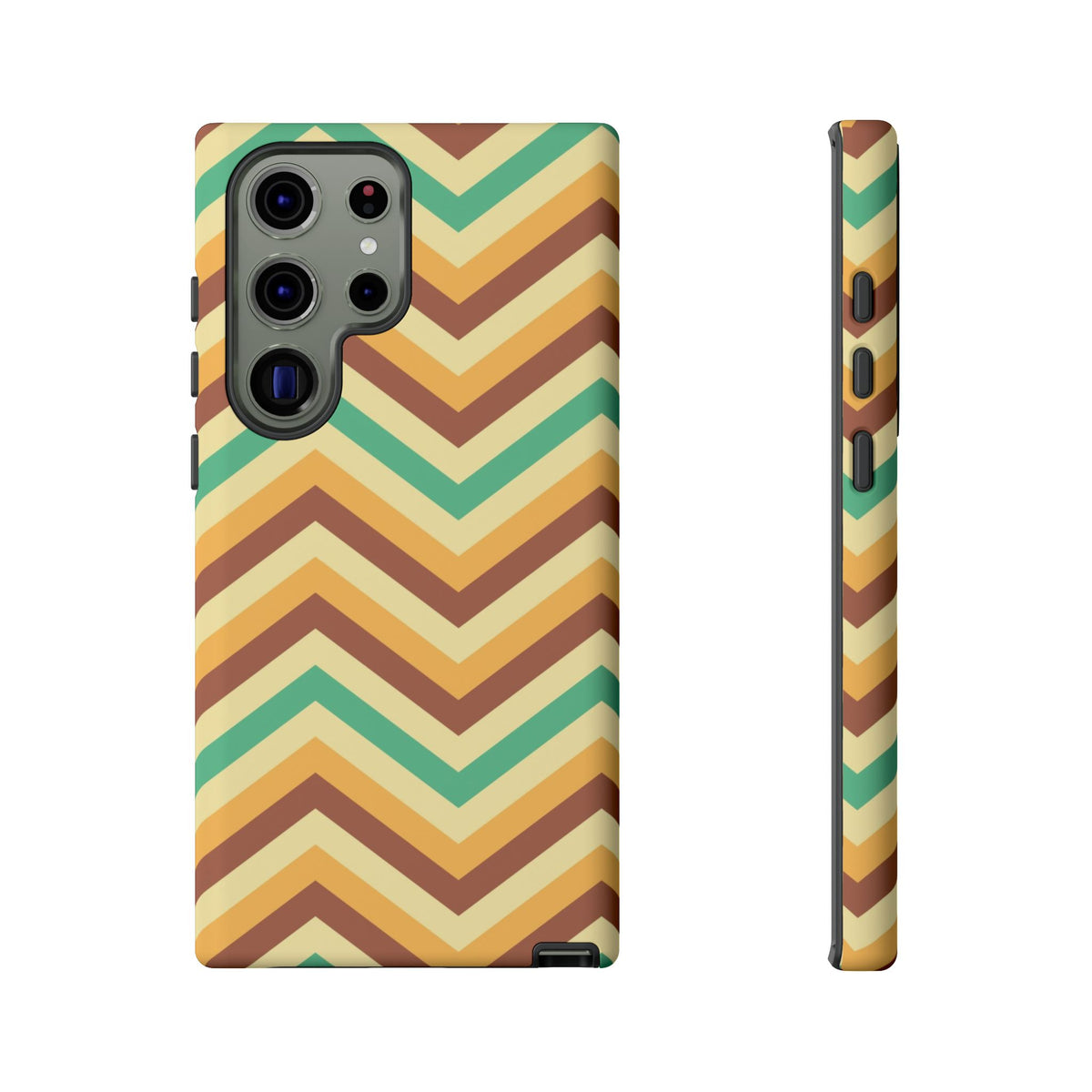 Zig Zags - Brown/Green