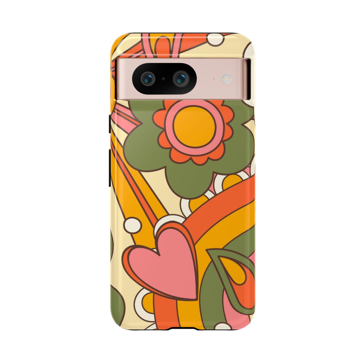 60's Wallpaper - Pink/Green