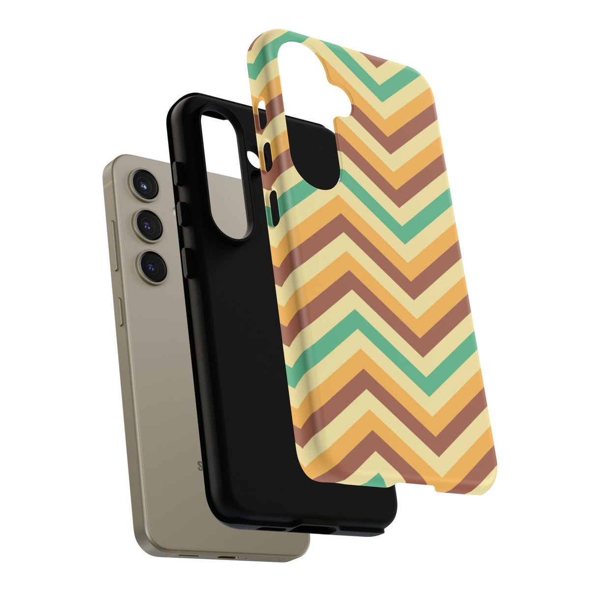 Zig Zags - Brown/Green
