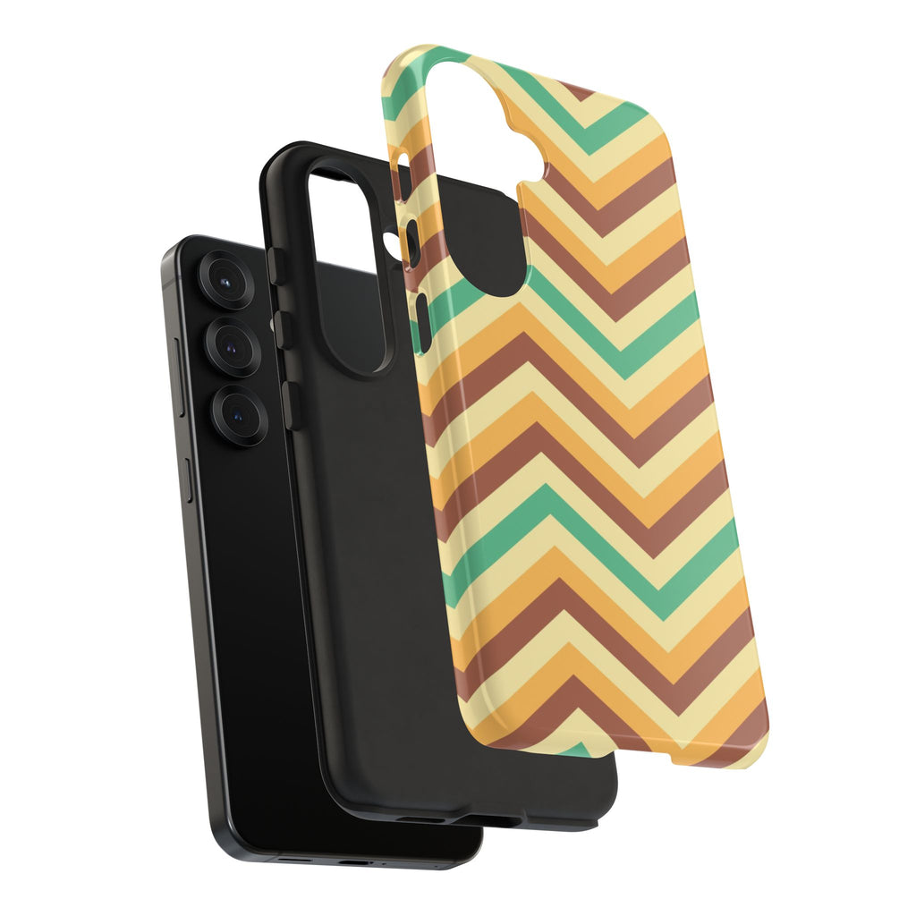 Zig Zags - Brown/Green