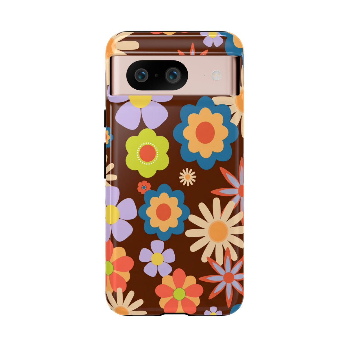 Flowers - Brown/Blue