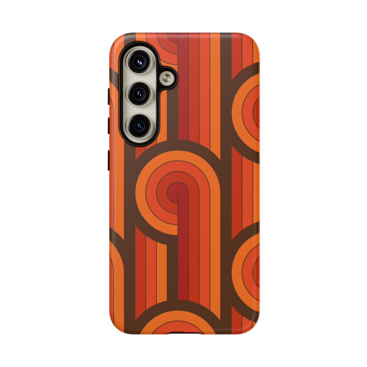 60's Wallpaper - Orange/Brown