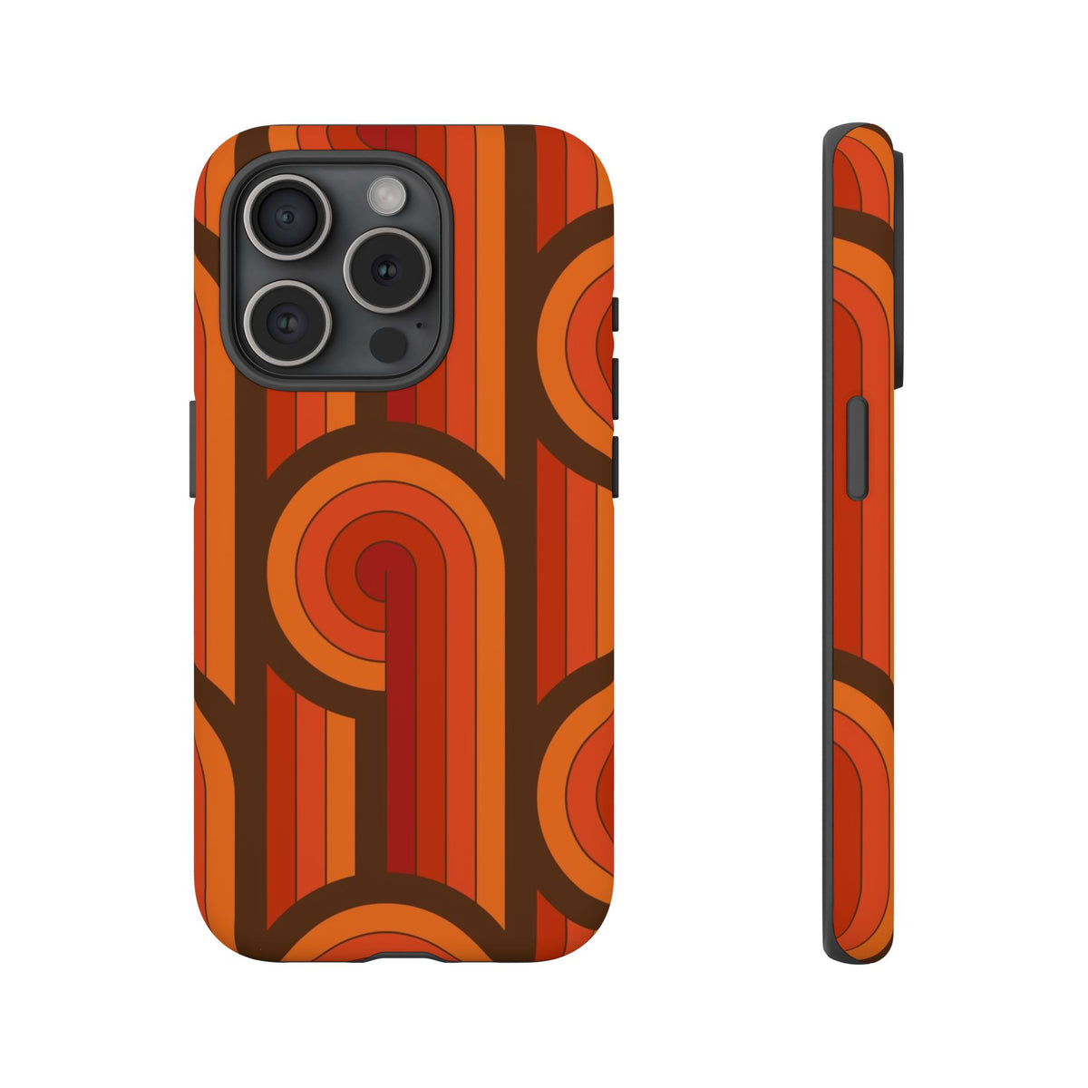 60's Wallpaper - Orange/Brown