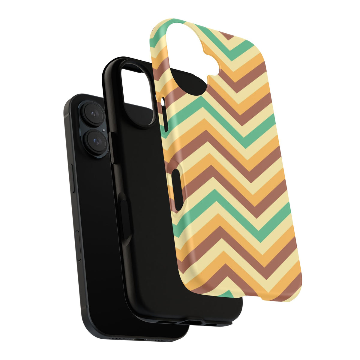 Zig Zags - Brown/Green