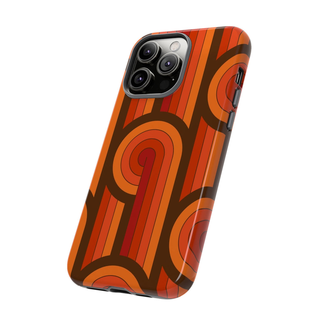 60's Wallpaper - Orange/Brown