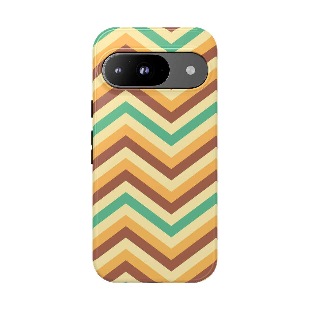 Zig Zags - Brown/Green
