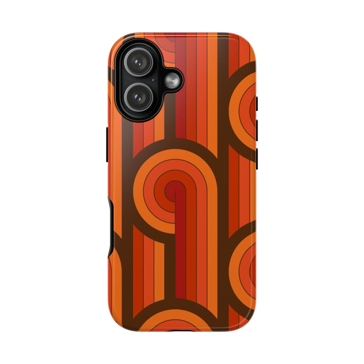 60's Wallpaper - Orange/Brown