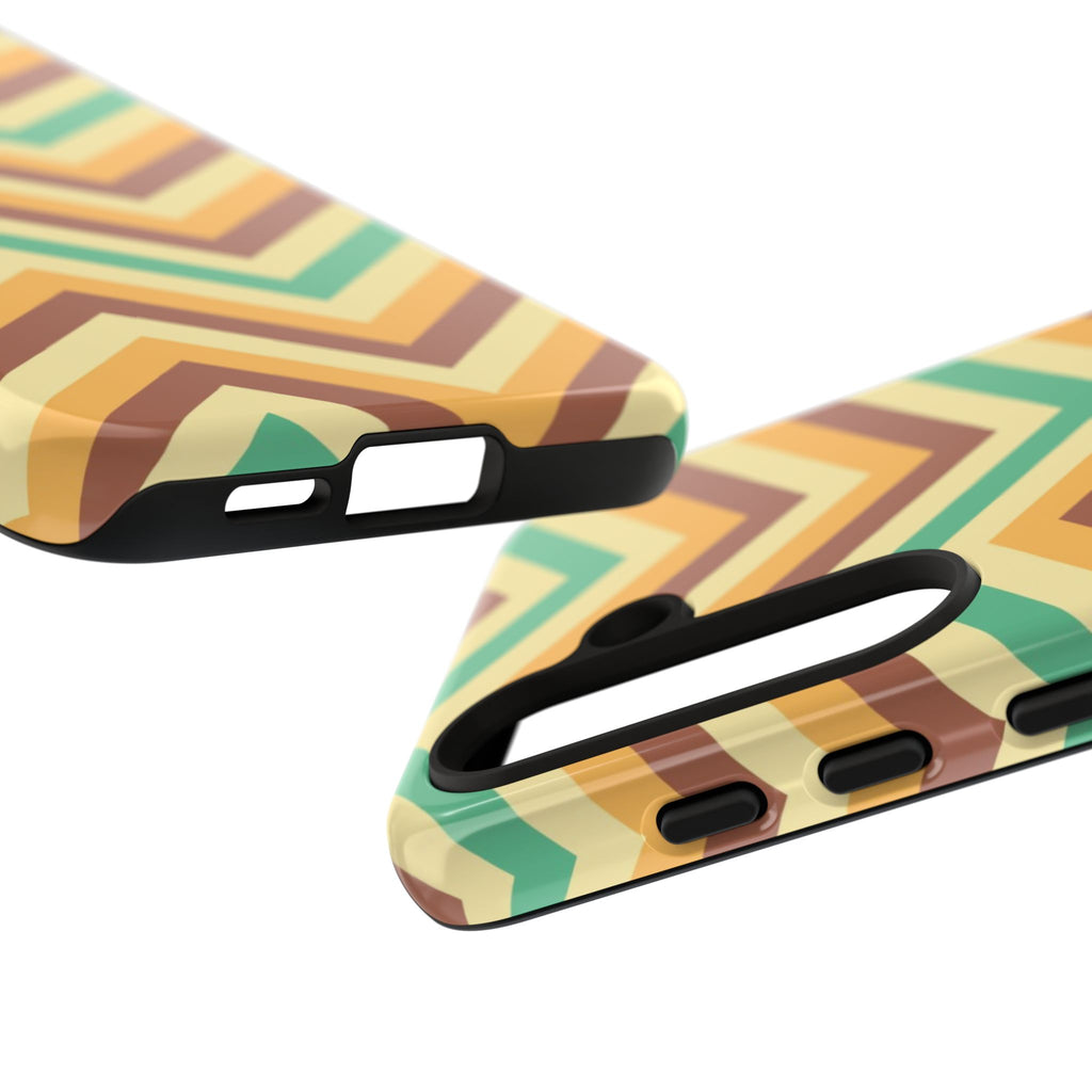Zig Zags - Brown/Green