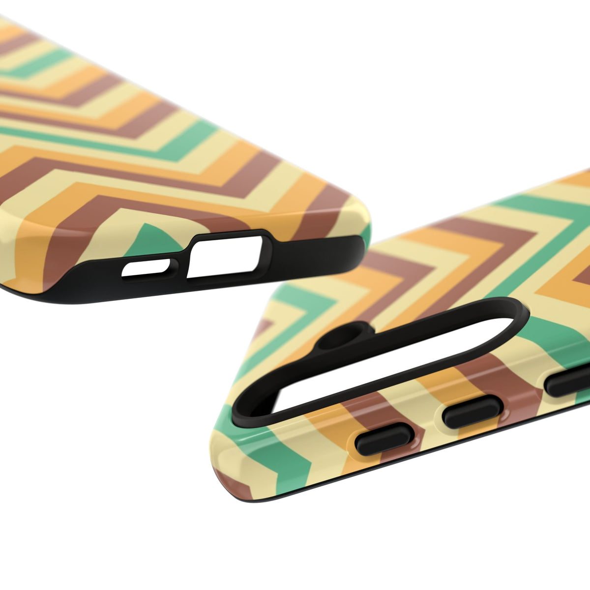 Zig Zags - Brown/Green
