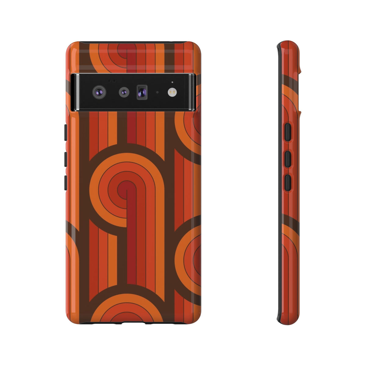 60's Wallpaper - Orange/Brown