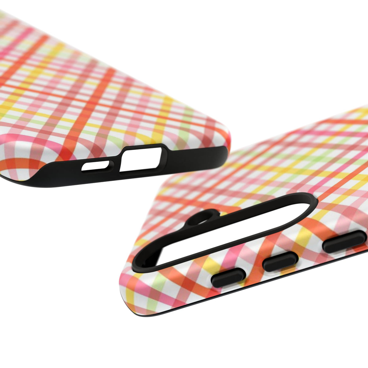 Checked Stripes - Pink/Red/Yellow