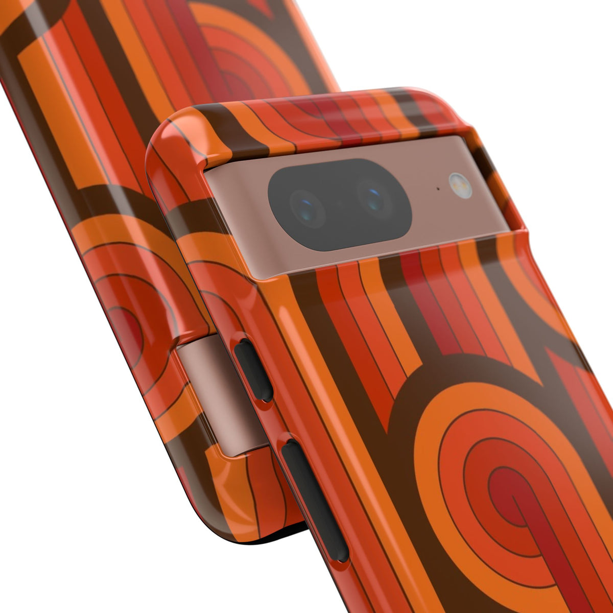 60's Wallpaper - Orange/Brown