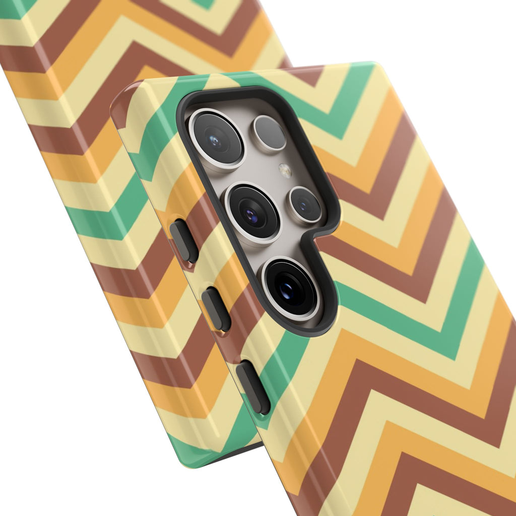 Zig Zags - Brown/Green
