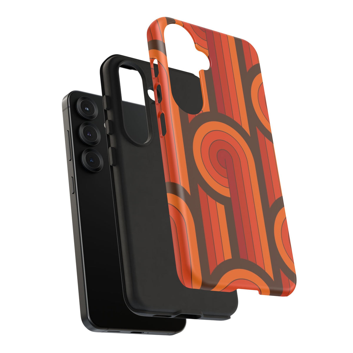 60's Wallpaper - Orange/Brown