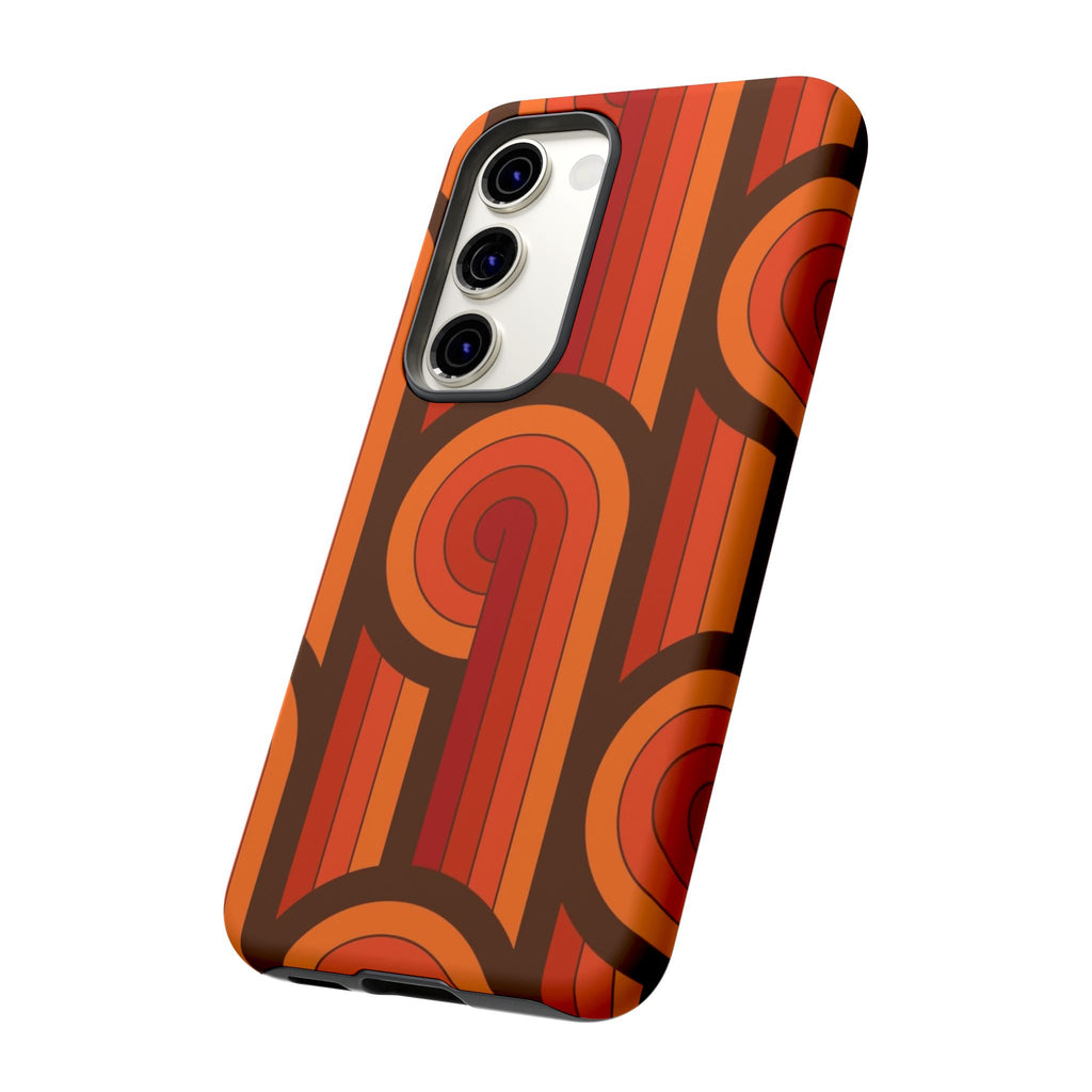 60's Wallpaper - Orange/Brown