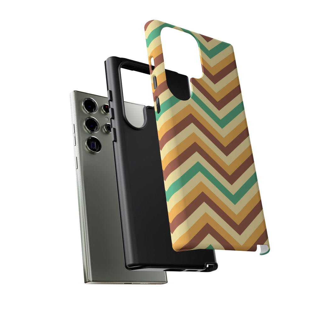 Zig Zags - Brown/Green