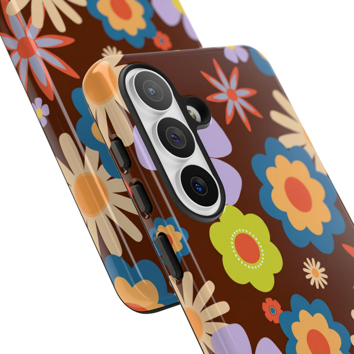 Flowers - Brown/Blue