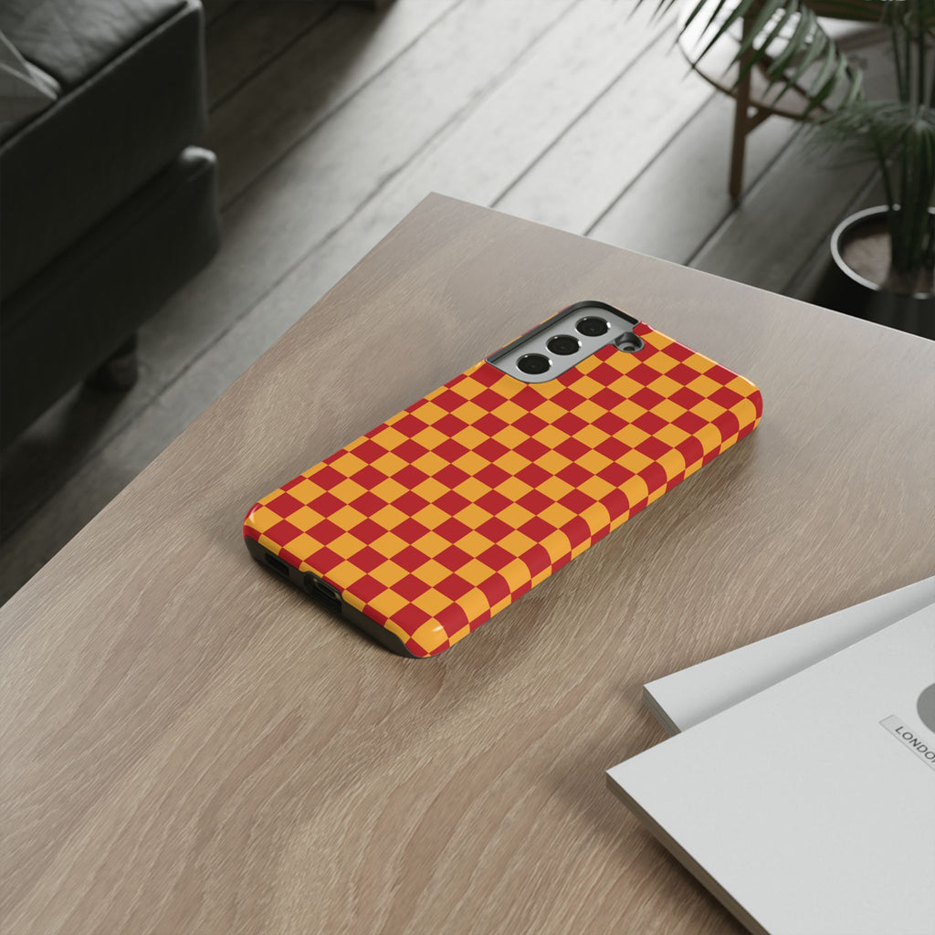 Checked - Red/Yellow