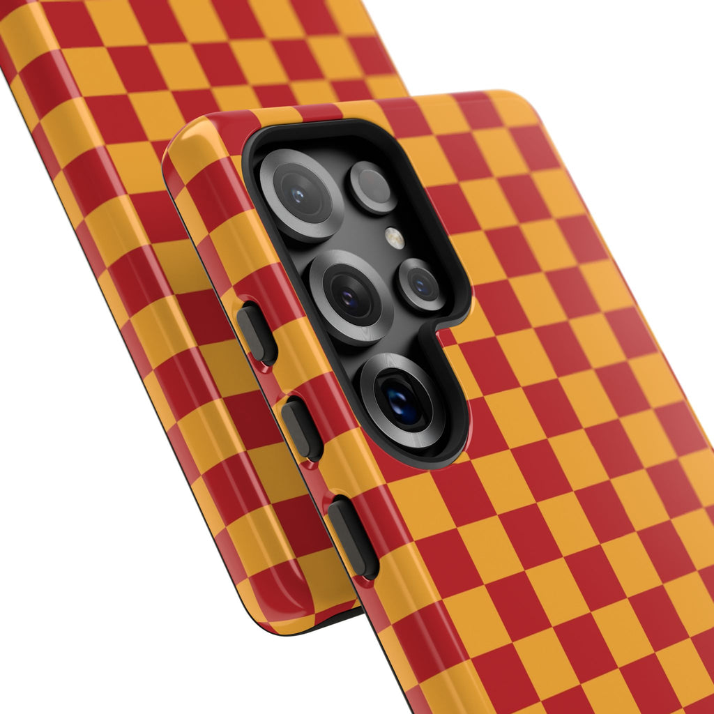 Checked - Red/Yellow