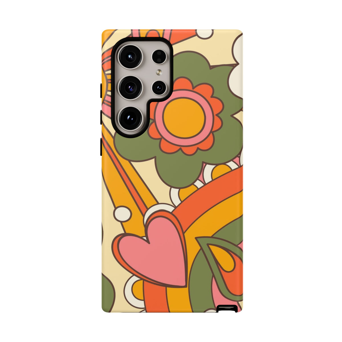 60's Wallpaper - Pink/Green